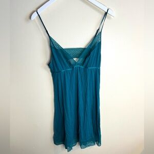 Victoria's Secret Teal Chemise Babydoll